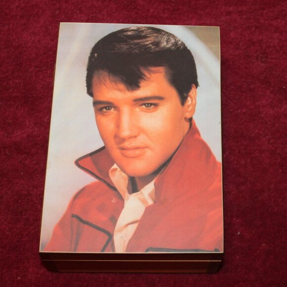 Elvis Presley Vintage Cedar Trinket Box - Picture 1 of 5